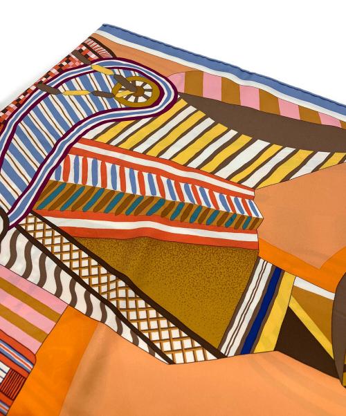 HERMES（エルメス）HERMES (エルメス) カレ90　空想の鞍　シルクスカーフの古着・服飾アイテム