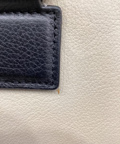 LOEWE（ロエベ）LOEWE (ロエベ) アマソナ28ハンドバッグ アイボリー×ブラック サイズ:下記参照の古着・服飾アイテム