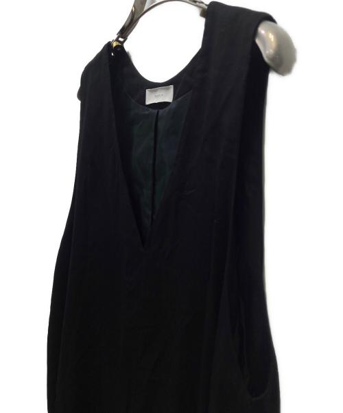 KAGURE（カグレ）KAGURE (カグレ) Aラインジャンパースカート ブラック サイズ:Freeの古着・服飾アイテム