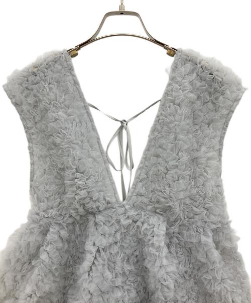 Mystrada（マイストラーダ）Mystrada (マイストラーダ) デコラチュールブラウス グレー サイズ:38の古着・服飾アイテム