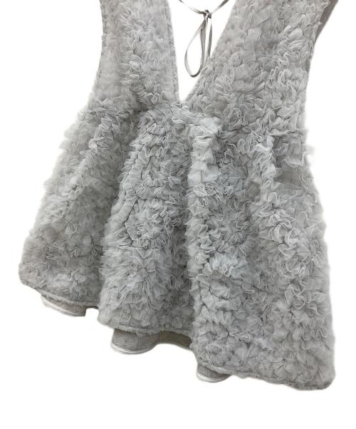 Mystrada（マイストラーダ）Mystrada (マイストラーダ) デコラチュールブラウス グレー サイズ:38の古着・服飾アイテム