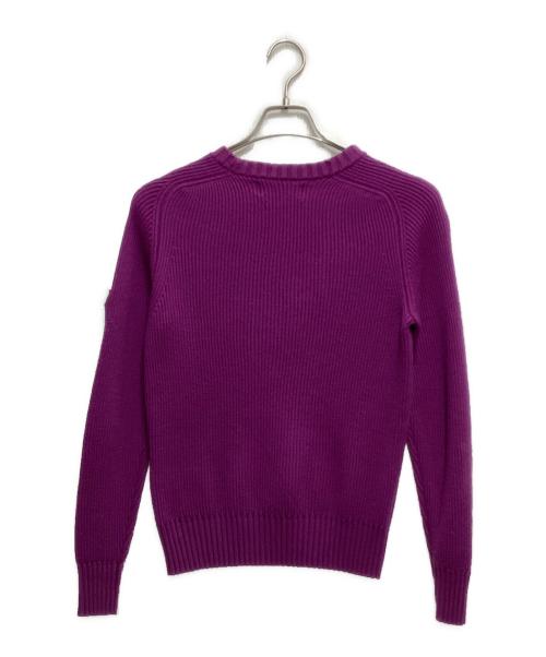 STONE ISLAND（ストーンアイランド）STONE ISLAND (ストーンアイランド) ワッペンリブニットセーター パープル サイズ:Sの古着・服飾アイテム