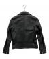 Demi-Luxe BEAMS (デミルクス ビームス) ラムレザー ライダースジャケット ブラック サイズ:38：7000円