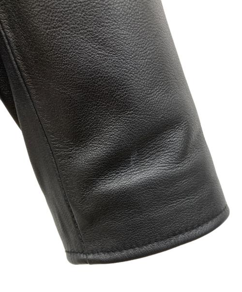 Demi-Luxe Beams（デミルクス ビームス）Demi-Luxe BEAMS (デミルクス ビームス) ラムレザー ライダースジャケット ブラック サイズ:38の古着・服飾アイテム