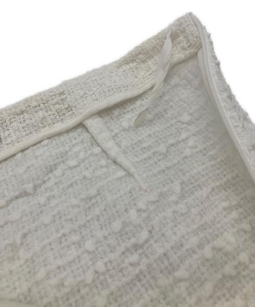 VALENTINO（ヴァレンティノ）VALENTINO (ヴァレンティノ) ミックスツイードキュロット ホワイト サイズ:42の古着・服飾アイテム