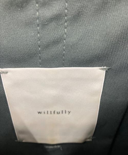 willfully（ウィルフリー）willfully (ウィルフリー) 半袖ワンピース ダークグレー サイズ:freeの古着・服飾アイテム