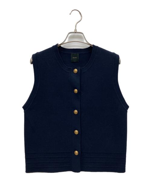 Spick and Span（スピック＆スパン）Spick and Span (スピックアンドスパン) ダブルジャガードニットベスト ネイビー サイズ:FREE 未使用品の古着・服飾アイテム