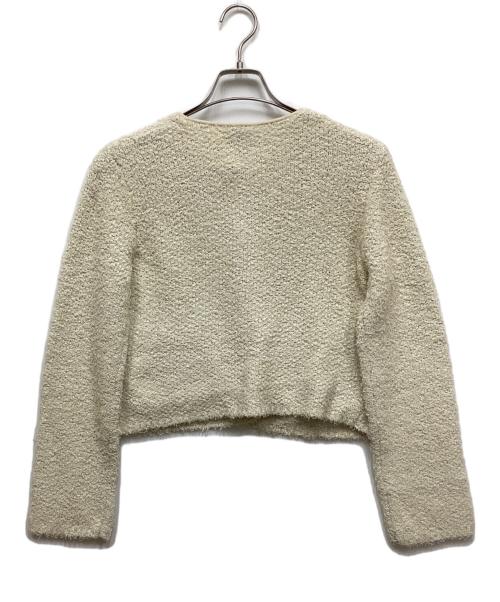 Spick and Span（スピック＆スパン）Spick and Span (スピックアンドスパン) ツィードニットカーディガン ベージュ サイズ:Fの古着・服飾アイテム