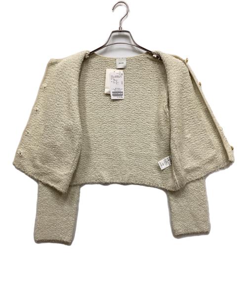 Spick and Span（スピック＆スパン）Spick and Span (スピックアンドスパン) ツィードニットカーディガン ベージュ サイズ:Fの古着・服飾アイテム