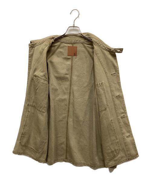 Spick and Span（スピックアンドスパン）Spick and Span (スピックアンドスパン) 5 1/2 DUCK COVERALLS(ダックカバーオール) ブラウン サイズ:28の古着・服飾アイテム