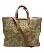 Le vernisル ベルニ）の古着「ヴィンテージフラワースクエアトートバッグ」｜ベージュ