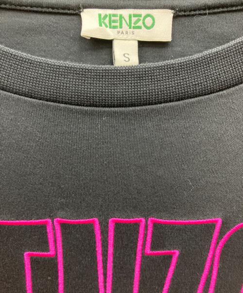 KENZO（ケンゾー）KENZO (ケンゾー) Embroidered T Shirt Dress ブラック サイズ:sの古着・服飾アイテム