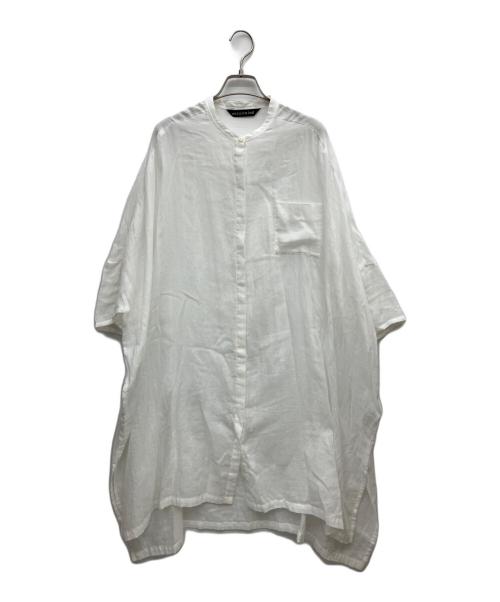mizuiro-ind（ミズイロインド）mizuiro-ind (ミズイロインド) シャツワンピース ホワイト サイズ:Freeの古着・服飾アイテム