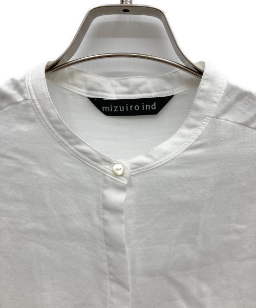 mizuiro-ind（ミズイロインド）mizuiro-ind (ミズイロインド) シャツワンピース ホワイト サイズ:Freeの古着・服飾アイテム