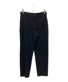 Yohji Yamamoto collections（ヨウジヤマモトコレクションズ）の古着「FLANNEL NORMAL LEGGINGS SLIM PANTS」｜ブラック