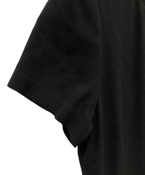 theory luxe（セオリーリュクス）theory luxe (セオリーリュクス) ラップ風半袖ワンピース ブラック サイズ:38の古着・服飾アイテム