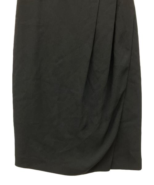 theory luxe（セオリーリュクス）theory luxe (セオリーリュクス) ラップ風半袖ワンピース ブラック サイズ:38の古着・服飾アイテム
