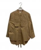 RIM.ARKリムアーク）の古着「RIM.ARK リムアーク Pin tuck apron SH」｜ブラウン