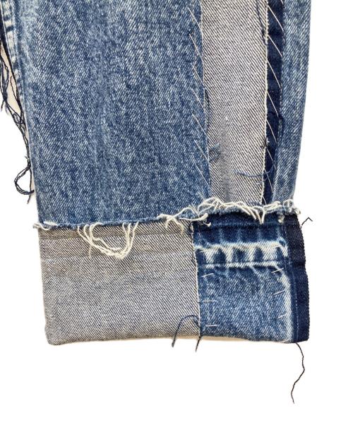 Maison Margiela（メゾンマルジェラ）Maison Margiela (メゾンマルジェラ) パッチワークデニムパンツ インディゴ サイズ:38 未使用品の古着・服飾アイテム