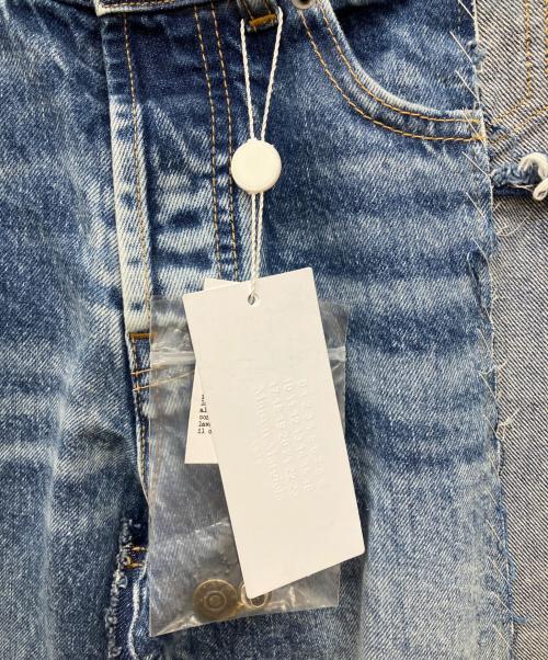 Maison Margiela（メゾンマルジェラ）Maison Margiela (メゾンマルジェラ) パッチワークデニムパンツ インディゴ サイズ:38 未使用品の古着・服飾アイテム