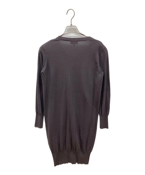 Vivienne Westwood RED LABEL（ヴィヴィアンウエストウッドレッドレーベル）Vivienne Westwood RED LABEL (ヴィヴィアンウエストウッドレッドレーベル) オーブ刺繍ロングカーディガン グレー サイズ:Mの古着・服飾アイテム