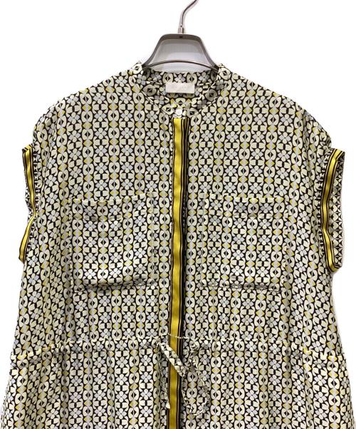 BALLSEY（ボールジィ）BALLSEY (ボールジィ) アルハンブラプリントドローストリングシャツワンピース イエロー サイズ:36の古着・服飾アイテム
