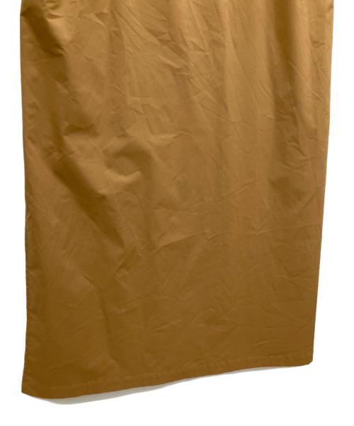 ESTNATION（エストネーション）ESTNATION (エストネーション) コットンタイプライターボリュームワンピース キャメル サイズ:36の古着・服飾アイテム