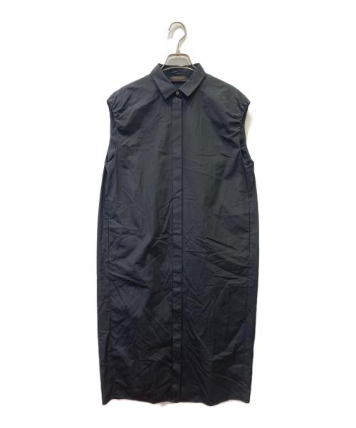 TOMORROW LAND collection（トゥモローランドコレクション）TOMORROW LAND collection (トゥモローランドコレクション) コットントロピカル シャツワンピース ブラック サイズ:36の古着・服飾アイテム