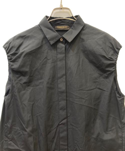 TOMORROW LAND collection（トゥモローランドコレクション）TOMORROW LAND collection (トゥモローランドコレクション) コットントロピカル シャツワンピース ブラック サイズ:36の古着・服飾アイテム