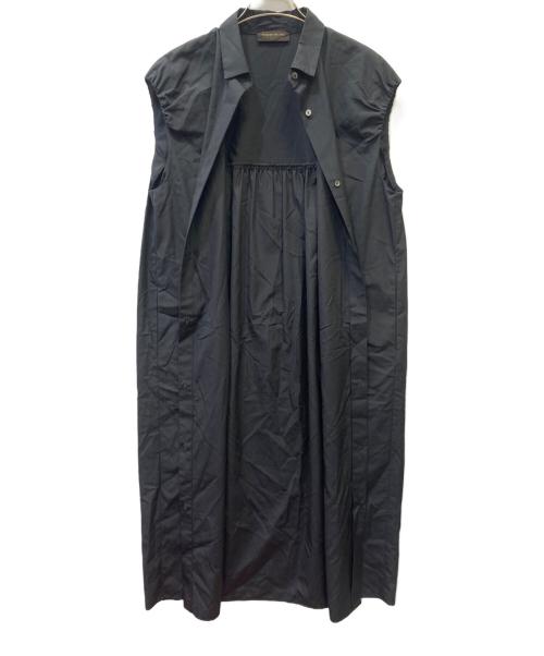 TOMORROW LAND collection（トゥモローランドコレクション）TOMORROW LAND collection (トゥモローランドコレクション) コットントロピカル シャツワンピース ブラック サイズ:36の古着・服飾アイテム