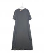 BAUM UND PFERDGARTENバウムウンドヘルガーデン）の古着「サテンロングワンピース」｜ブラック