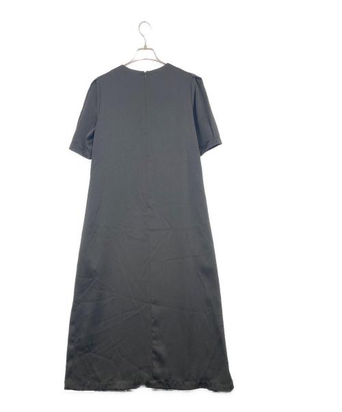 BAUM UND PFERDGARTEN（バウムウンドヘルガーデン）BAUM UND PFERDGARTEN (バウムウンドヘルガーデン) サテンロングワンピース ブラック サイズ:SIZE 36の古着・服飾アイテム