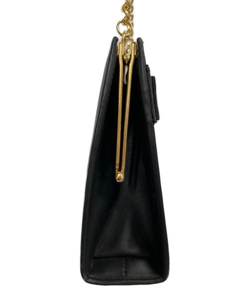 Salvatore Ferragamo（サルヴァトーレ フェラガモ）Salvatore Ferragamo (サルヴァトーレ フェラガモ) ヴァラ チェーンショルダーバッグ ブラックの古着・服飾アイテム