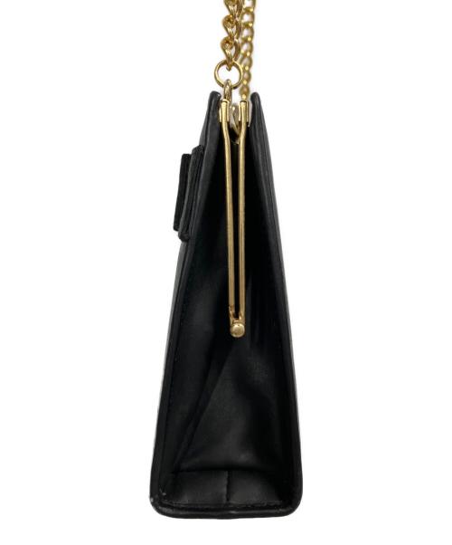 Salvatore Ferragamo（サルヴァトーレ フェラガモ）Salvatore Ferragamo (サルヴァトーレ フェラガモ) ヴァラ チェーンショルダーバッグ ブラックの古着・服飾アイテム