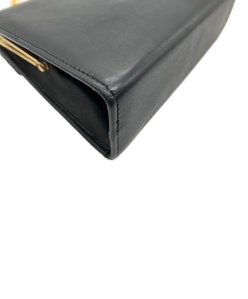 Salvatore Ferragamo（サルヴァトーレ フェラガモ）Salvatore Ferragamo (サルヴァトーレ フェラガモ) ヴァラ チェーンショルダーバッグ ブラックの古着・服飾アイテム