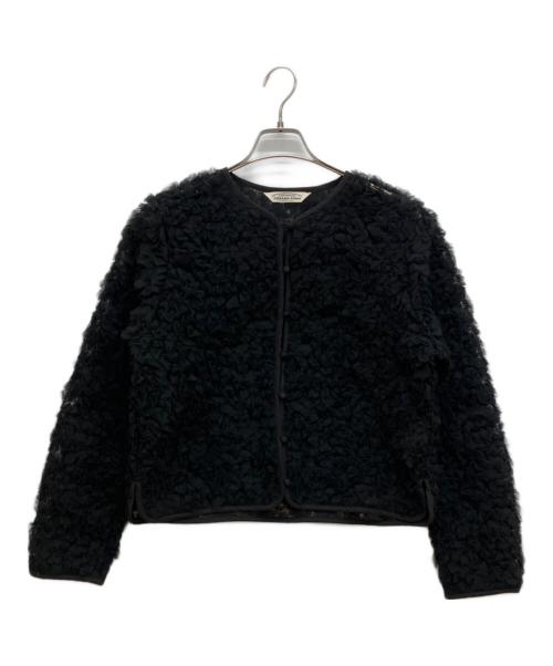 TORRAZZO DONNA（トラッゾドンナ）TORRAZZO DONNA (トラッゾドンナ) チュールジャケット　オーガンジーフリル ジャケット ブルゾン ブラック サイズ:Freeの古着・服飾アイテム
