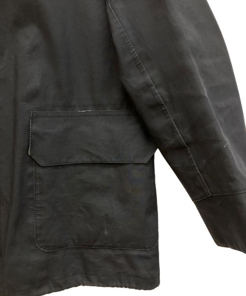 MACKINTOSH（マッキントッシュ）MACKINTOSH (マッキントッシュ) COMME des GARCONS JUNYA WATANABE MAN (コムデギャルソンジュンヤワタナベマン) フーデッドコート　ゴム引きダッフルショートコート ブラック サイズ:Lの古着・服飾アイテム