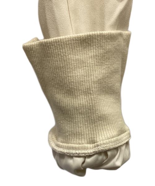 MUSE de Deuxieme Classe（ミューズ ドゥーズィエム クラス）MUSE de Deuxieme Classe (ミューズ ドゥーズィエム クラス) Col Pierrot (コルピエロ) ジョーゼットスソリブパンツ アイボリー サイズ:36の古着・服飾アイテム