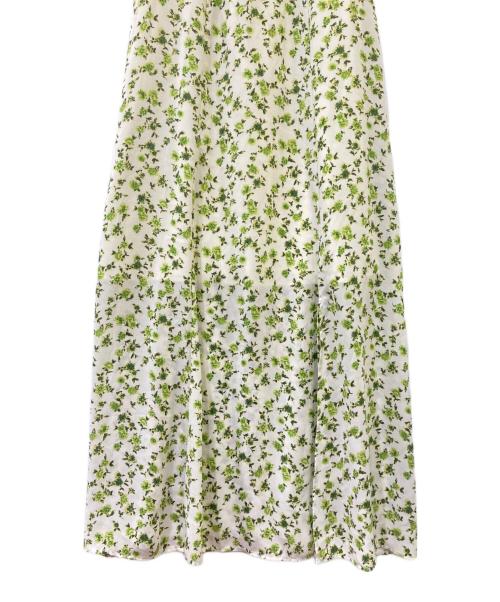 FRAY ID（フレイ アイディー）FRAY ID (フレイ アイディー) フラワープリントオフショルワンピース ミント サイズ:1 未使用品の古着・服飾アイテム