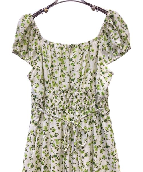 FRAY ID（フレイ アイディー）FRAY ID (フレイ アイディー) フラワープリントオフショルワンピース ミント サイズ:1 未使用品の古着・服飾アイテム