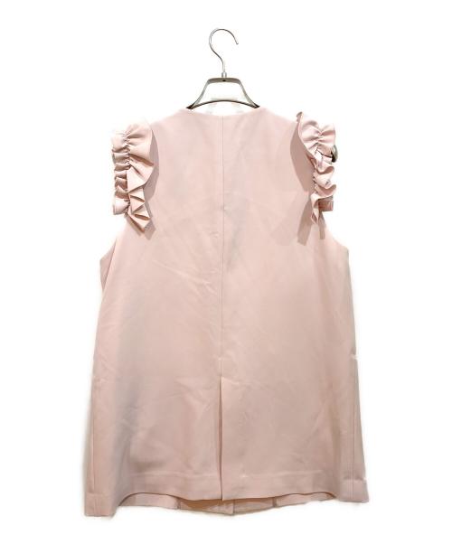 CELFORD（セルフォード）CELFORD (セルフォード) フリルスリーブジレ ライトピンク サイズ:F 未使用品の古着・服飾アイテム