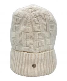 HERMES（エルメス）の古着「セリエボタンニットキャップ」｜オフホワイト