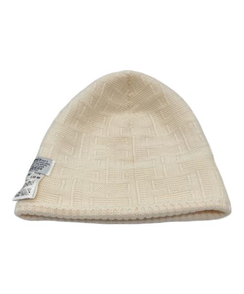HERMES（エルメス）HERMES (エルメス) セリエボタンニットキャップ オフホワイトの古着・服飾アイテム