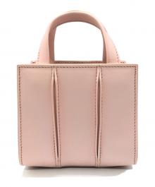 MaxMara（マックスマーラ）の古着「ホイットニー　カーフレザー ナノ バッグ」｜ピンク