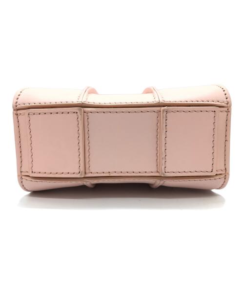 MaxMara（マックスマーラ）MaxMara (マックスマーラ) ホイットニー　カーフレザー ナノ バッグ ピンクの古着・服飾アイテム