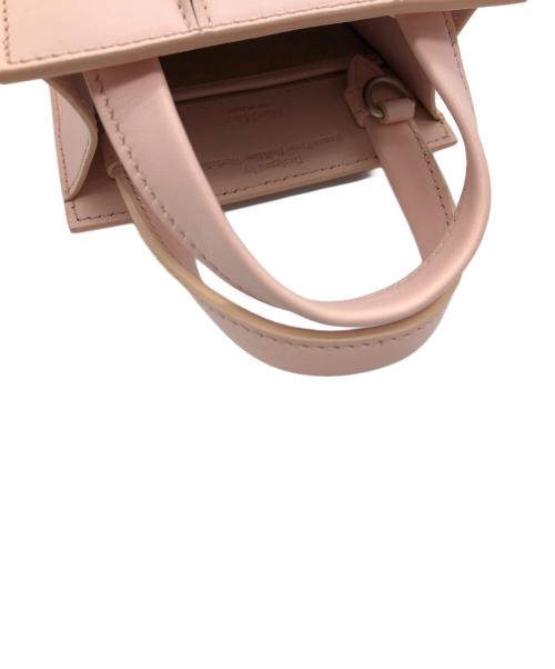 MaxMara（マックスマーラ）MaxMara (マックスマーラ) ホイットニー　カーフレザー ナノ バッグ ピンクの古着・服飾アイテム