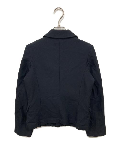 COMME des GARCONS GIRL（コムデギャルソンガール）COMME des GARCONS GIRL (コムデギャルソンガール) 丸襟ポリ縮絨製品染ジャケット ネイビー サイズ:XSの古着・服飾アイテム