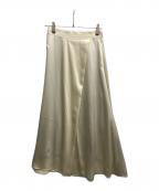 CHAOSカオス）の古着「エクセルサテンスカート」｜ベージュ