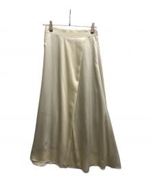CHAOS（カオス）の古着「エクセルサテンスカート」｜ベージュ