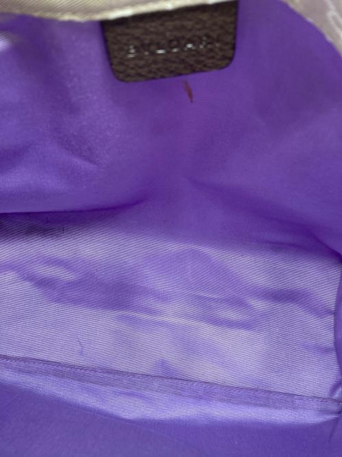 BVLGARI（ブルガリ）BVLGARI (ブルガリ) ロゴマニア ハンドバッグ ベージュの古着・服飾アイテム